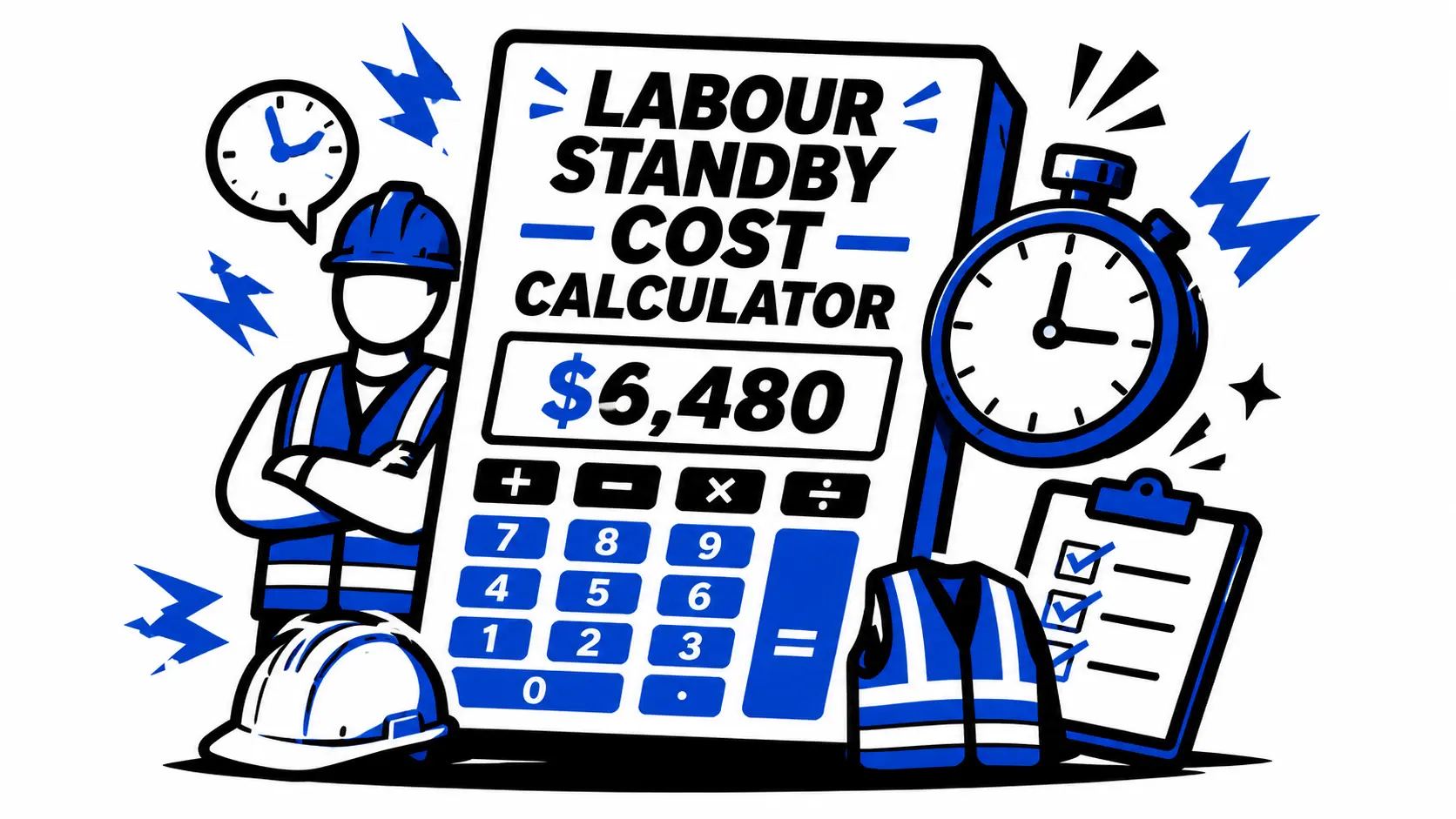 Labour standby cost calculator free tool preview
