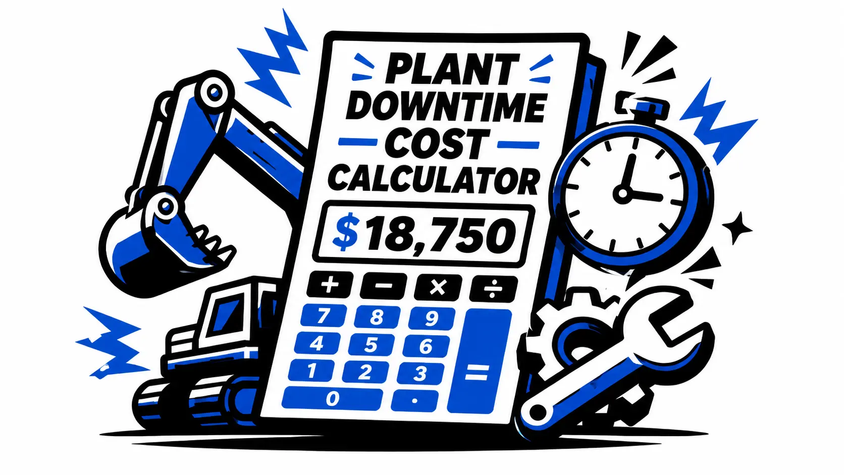 Plant downtime cost calculator free tool preview